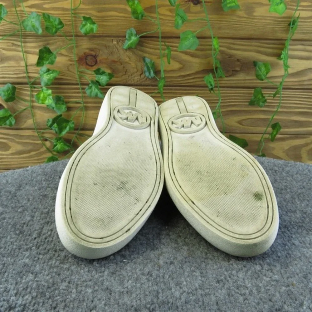 MICHAEL KORS Keaton Women's Logo Print Coated Canvas Slip On Sneakers Brown US 9